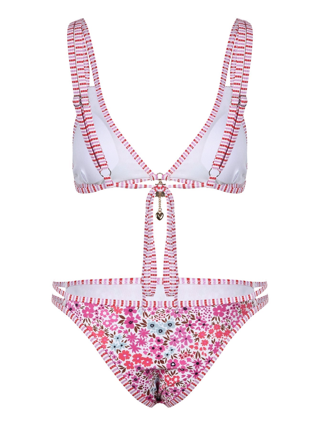 Trendy Floral Printed Bikini Swimwear