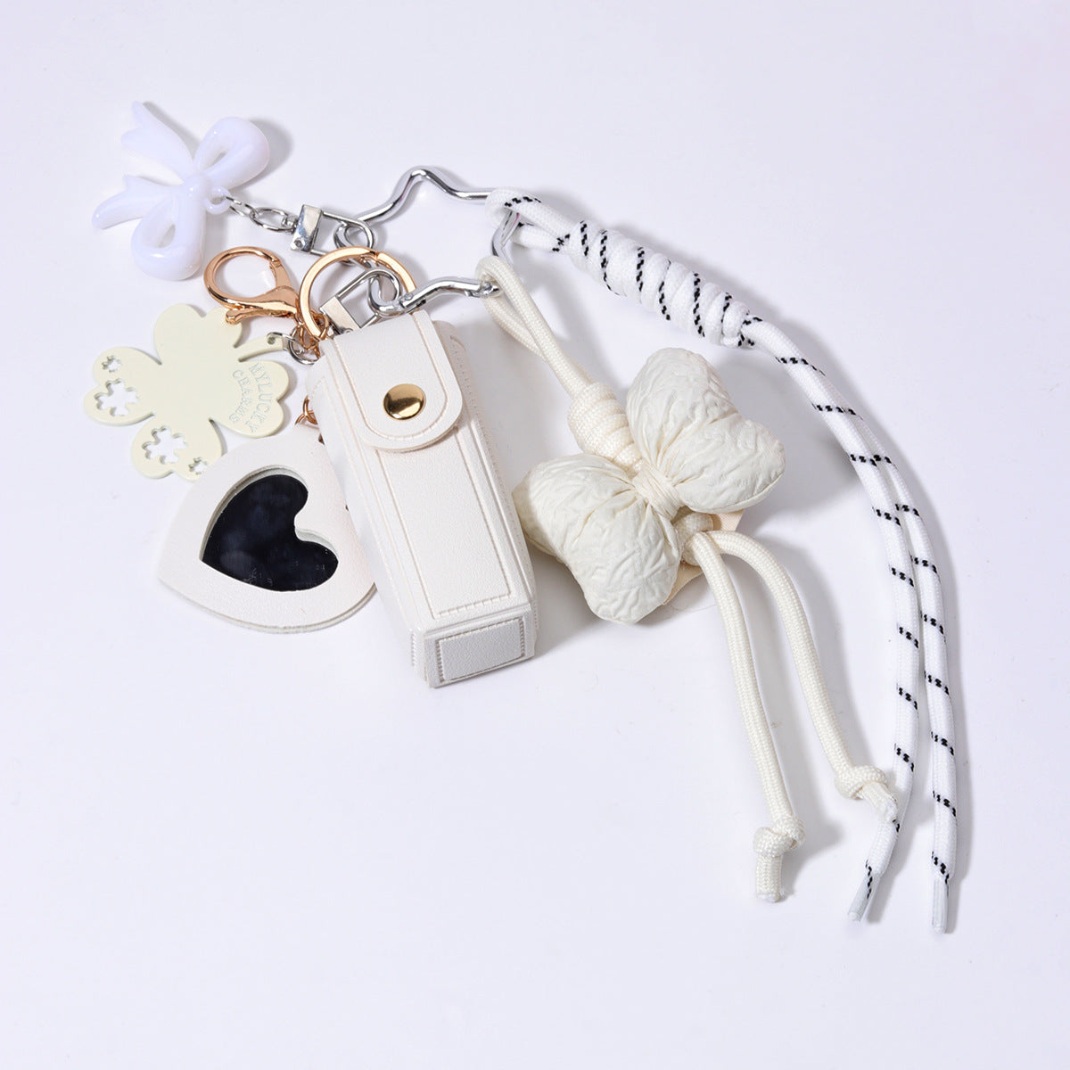 Card Picture Holder Rope Braided Bag Charm