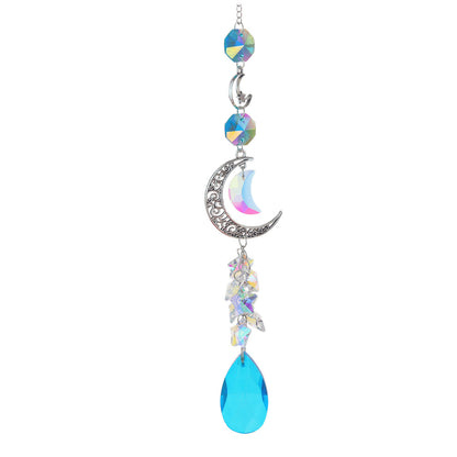 3+ Moon Star Crystal Suncatcher Hangings