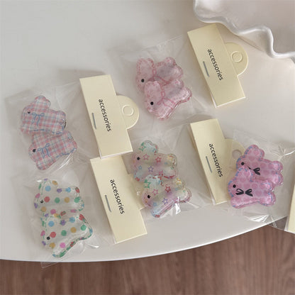 Cute Flower Rabbit Sweet Hair Clips