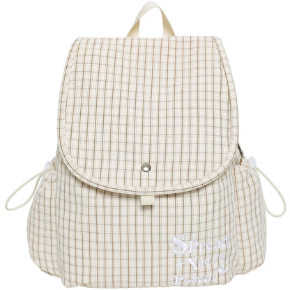 Plaid Casual Nylon Cute Backpack