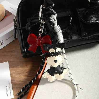 Cute Dog Rope Briaded Keychain Bag Charms