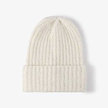 Simple Solid Color Knit Hat Lengthen Beanie