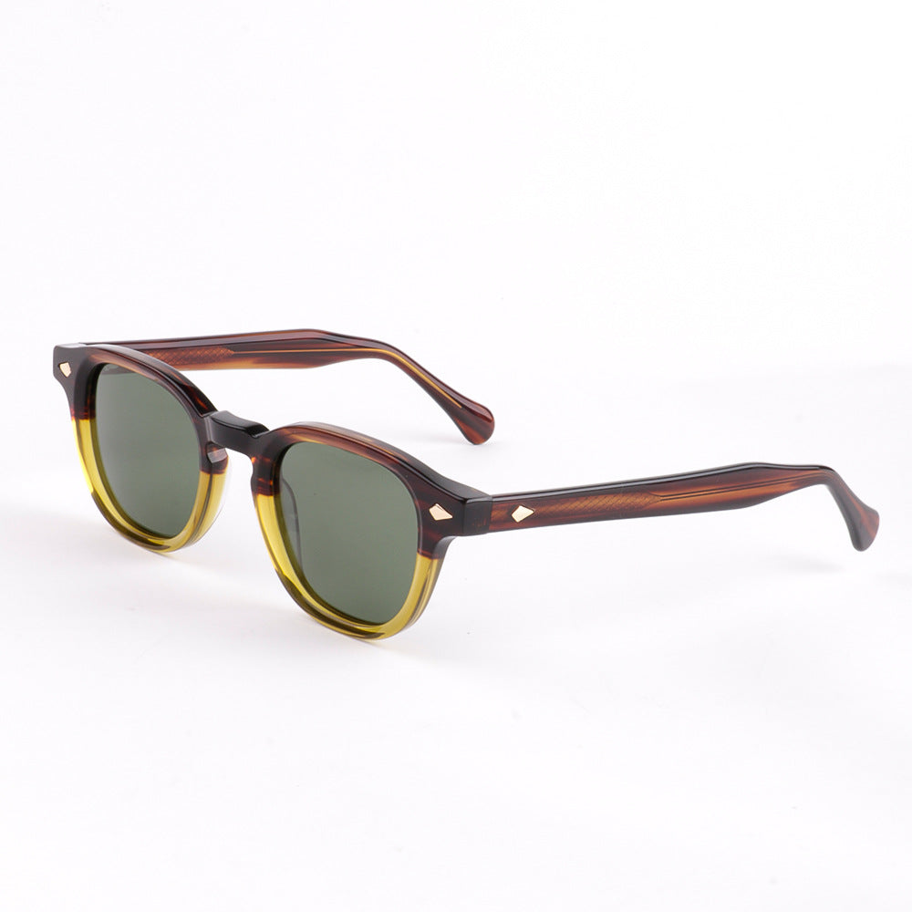 Retro Round Frame UV Protection Sunglasses