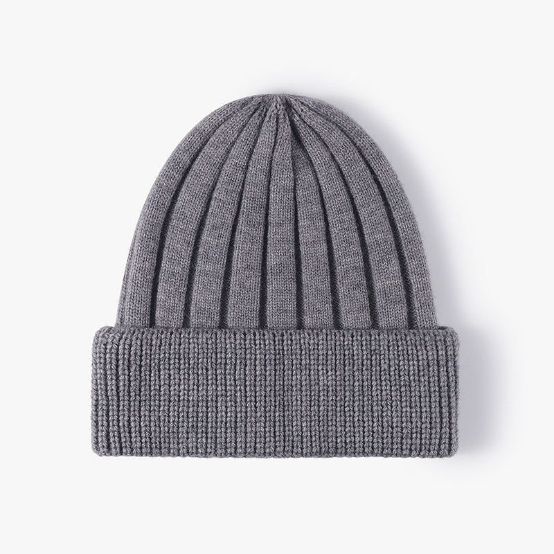 Simple Solid Color Thick Knit Beanie