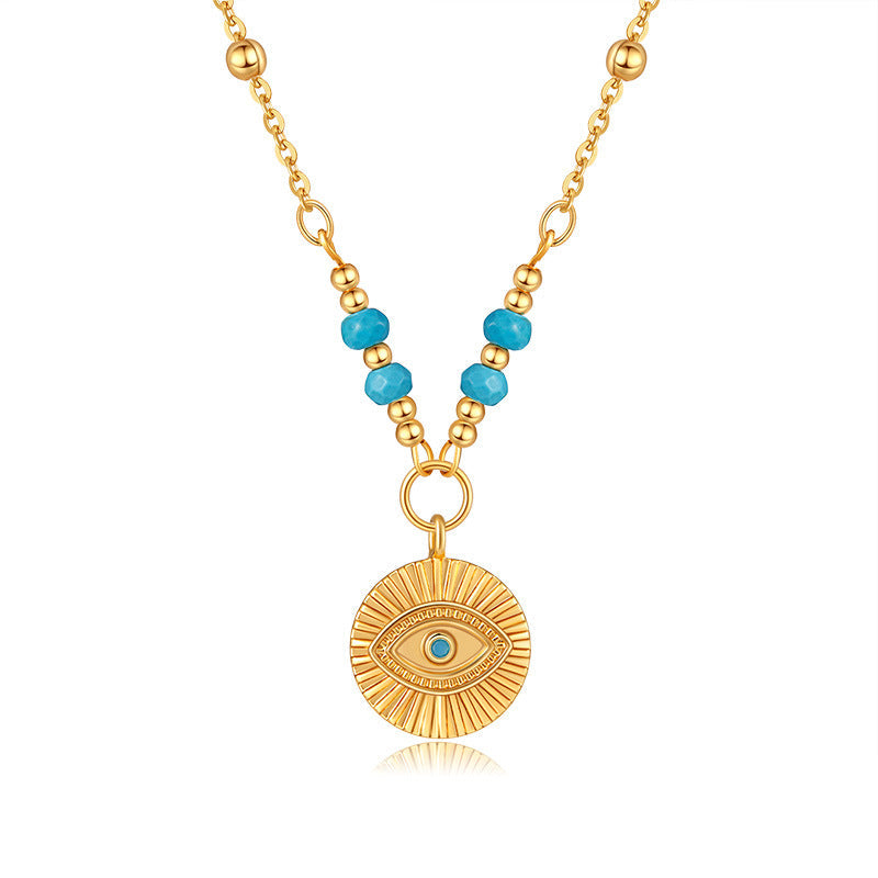 Vintage Eyes Turquoise Necklace