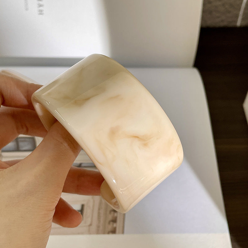 Irregular Vintage Geometric Acrylic Bracelets