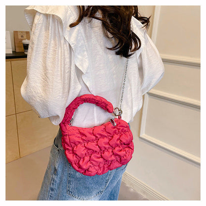 Cute Cloud Puffer Chain Mini Handbag