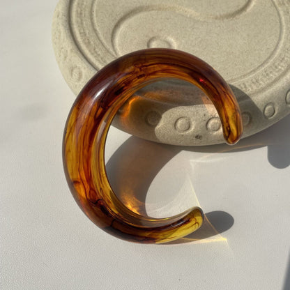 Multicolor Open Acrylic Resin Bracelets