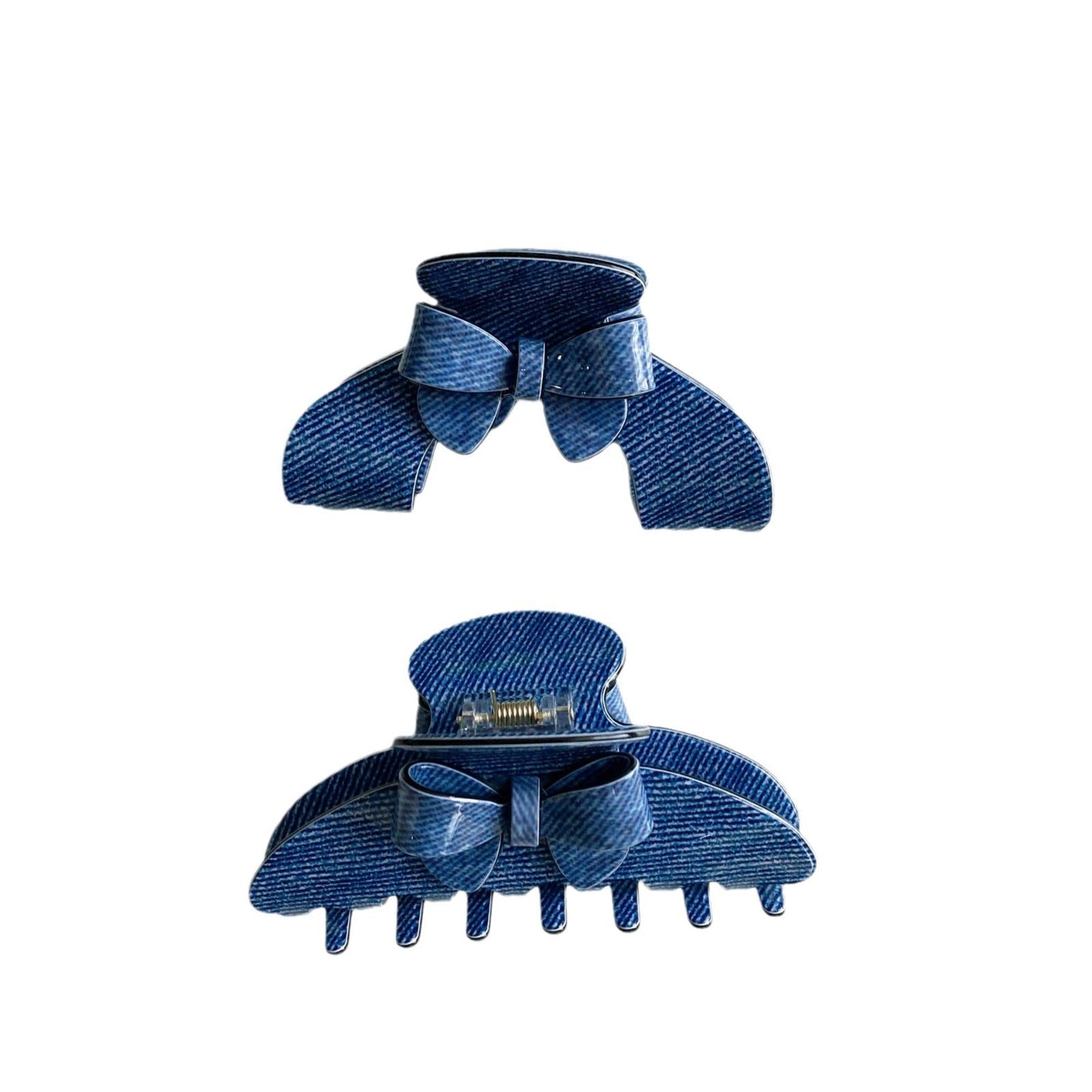 Cute Denim Style Bow Knot Hair Claw