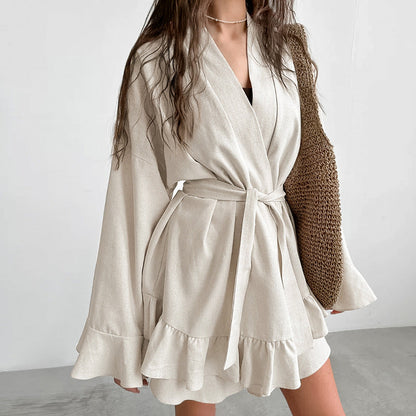 Flounce Simple Loose Homewear Sets