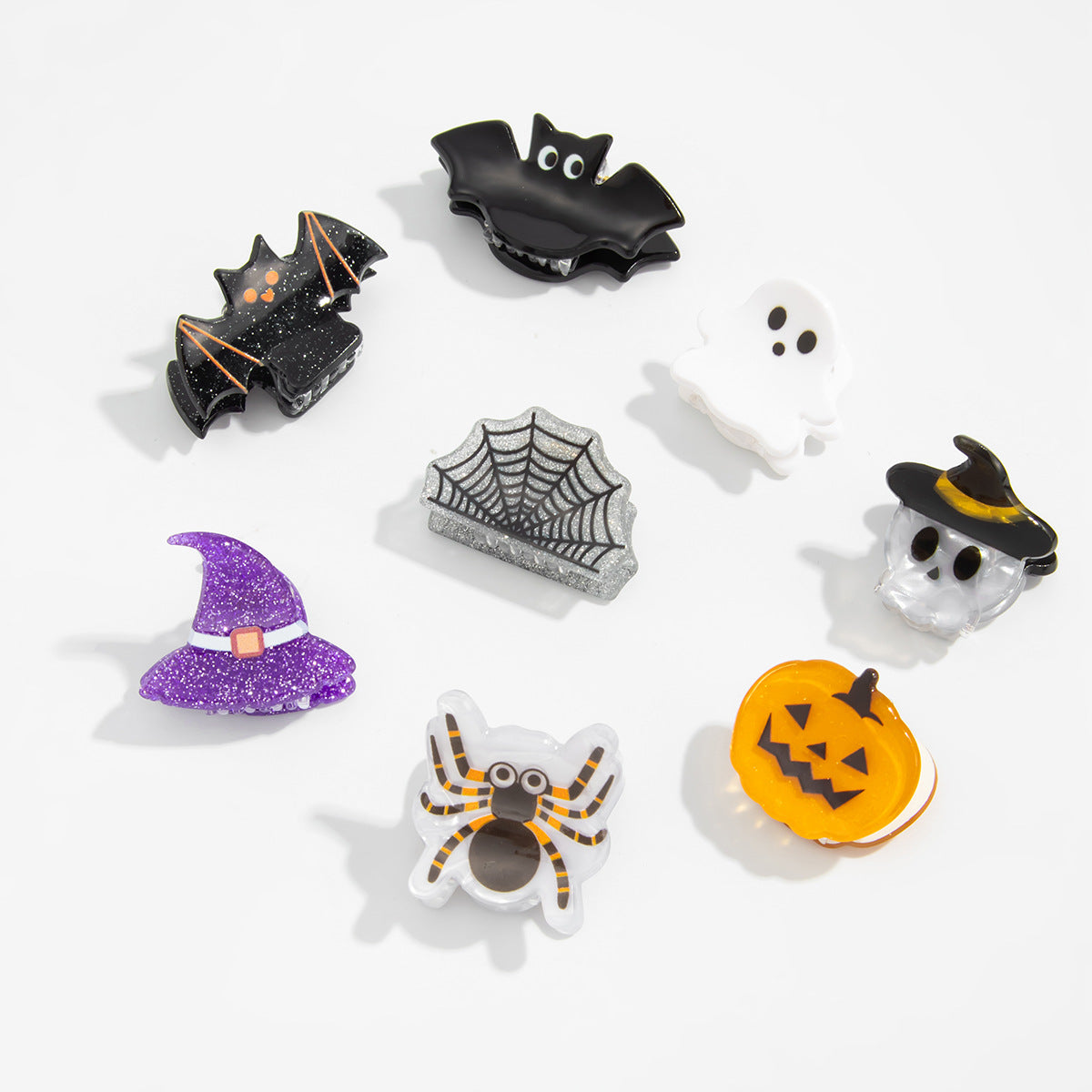 Cute Halloween Spider Ghost Mini Hair Claw