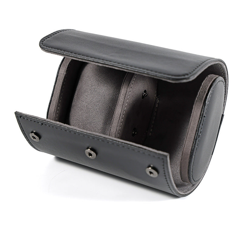 Portable PU Leather Watch Roll Organizer