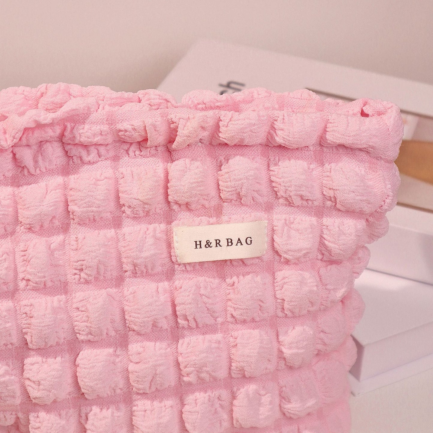 Solid Color Clody Puffer Coametic Bag