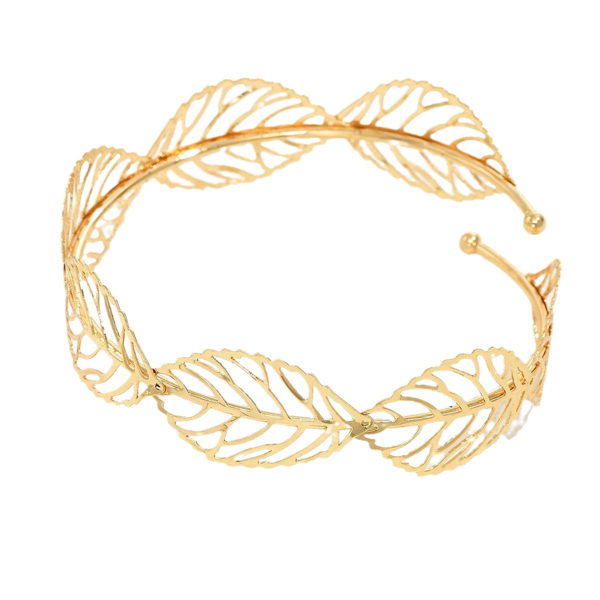 Hellow Out Simple Leaf Arm Cuff