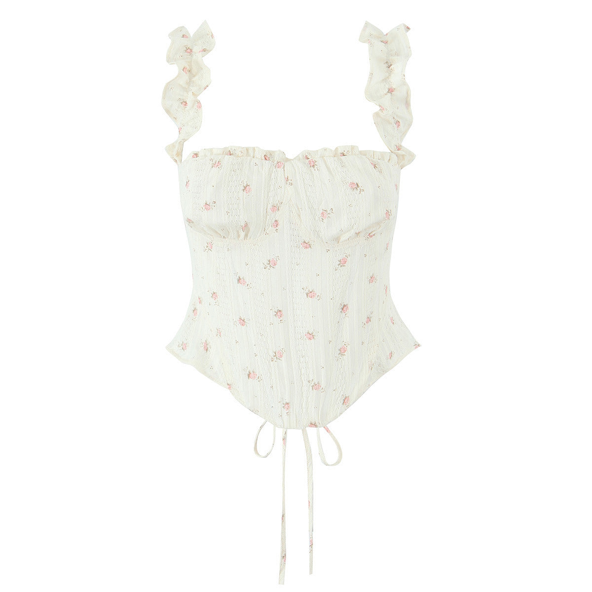 Trendy Floral Crop Top and Skirt Set