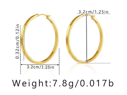 Simple Cool Circle Endless Hoop Earrings