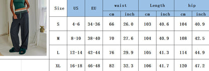 Striped Color Block Casual Pants