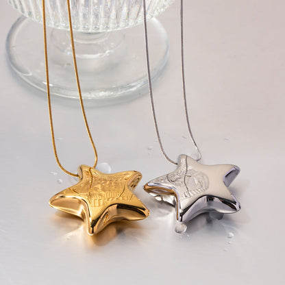 Star Titanium Pendant Necklace