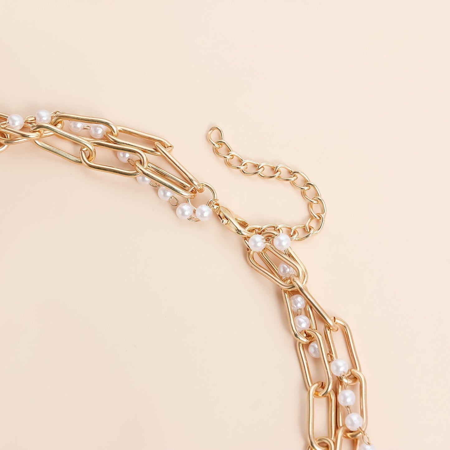 Trendy Starfish Shell Pearl Tassel Choker Necklace