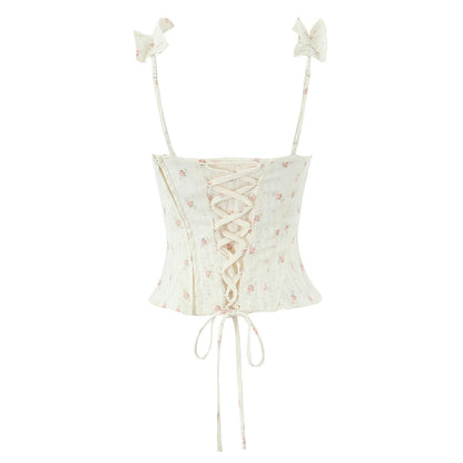 Trendy Floral Crop Top and Skirt Set