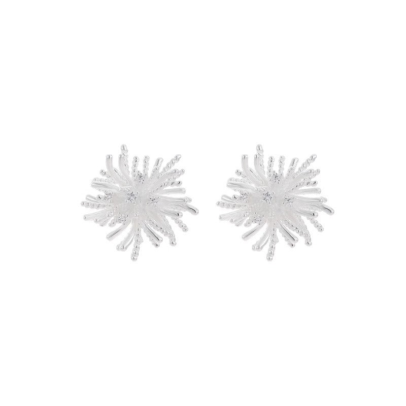 Unique Dandelion Firework Stud Earrings