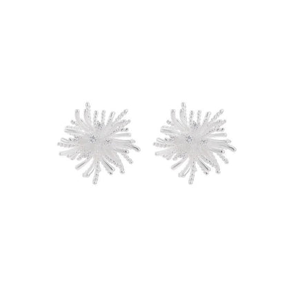 Unique Dandelion Firework Stud Earrings