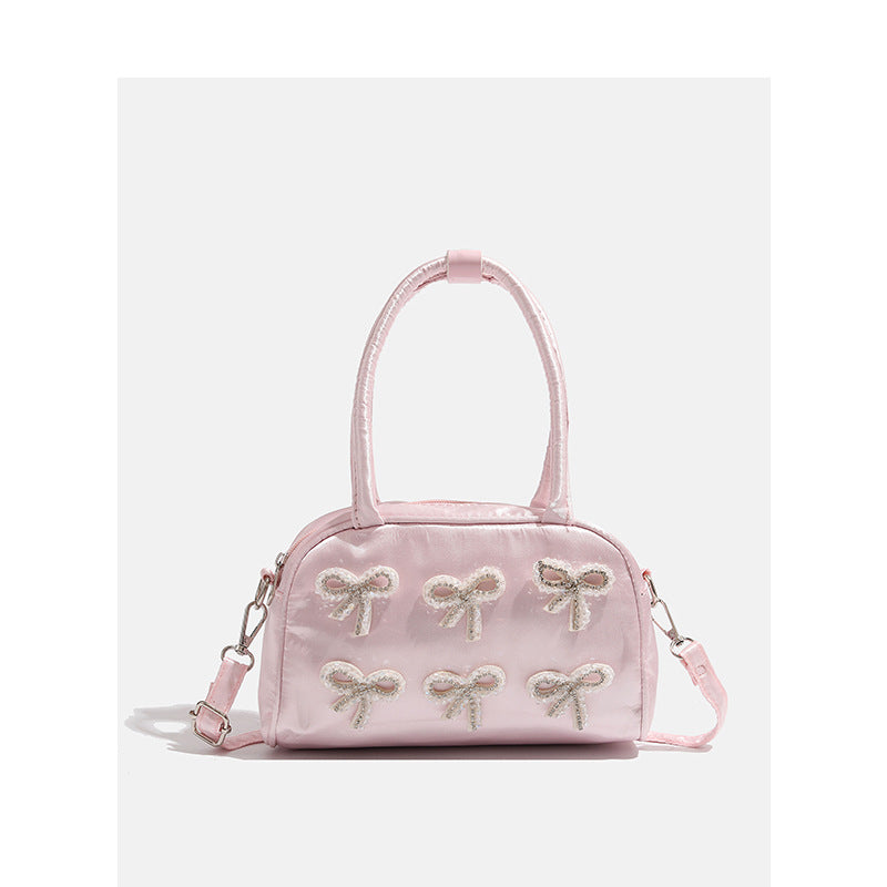 Cute Bow Rhinestone Shoulder Bag