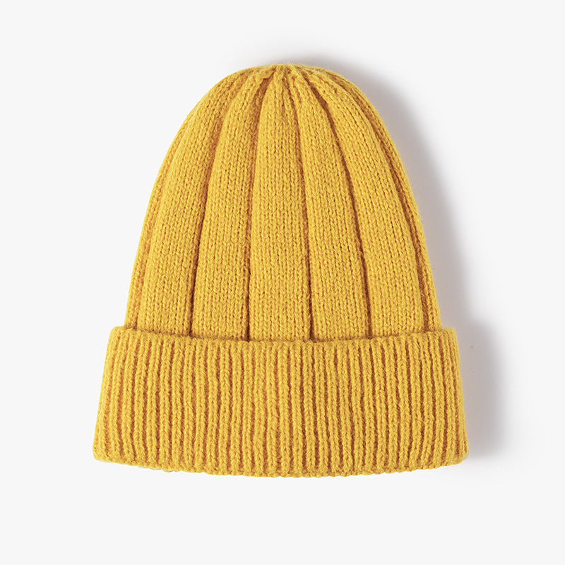 Solid Color Thick Knit Beanie