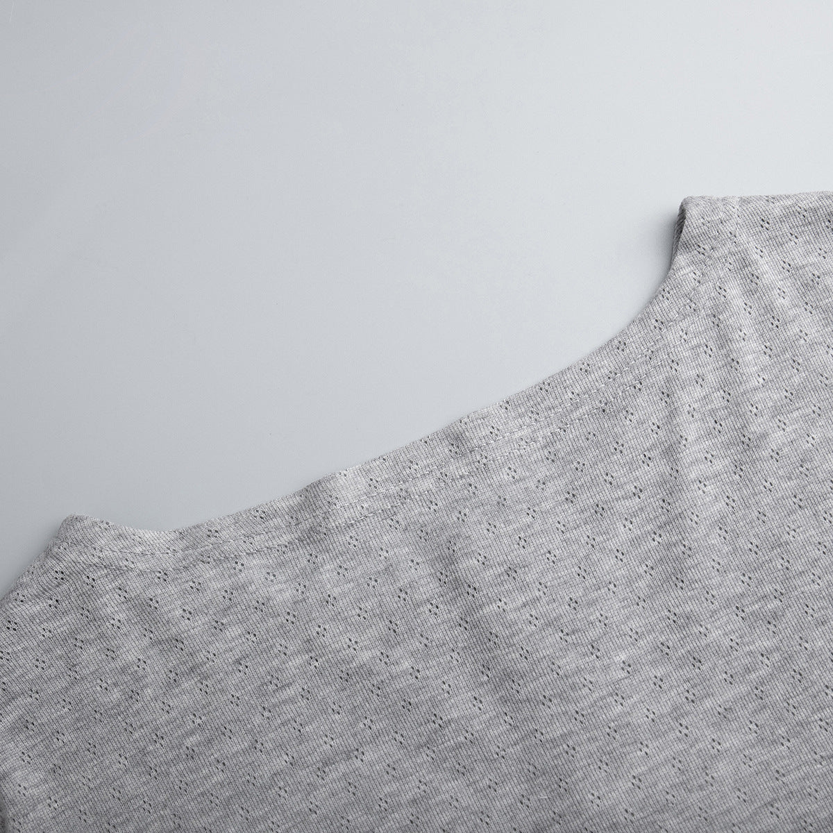 Knit Long Sleeve Top Shorts Sleepwear Set