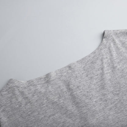 Knit Long Sleeve Top Shorts Sleepwear Set