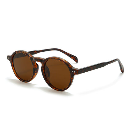 Retro Round Frame Polarized Sunglasses