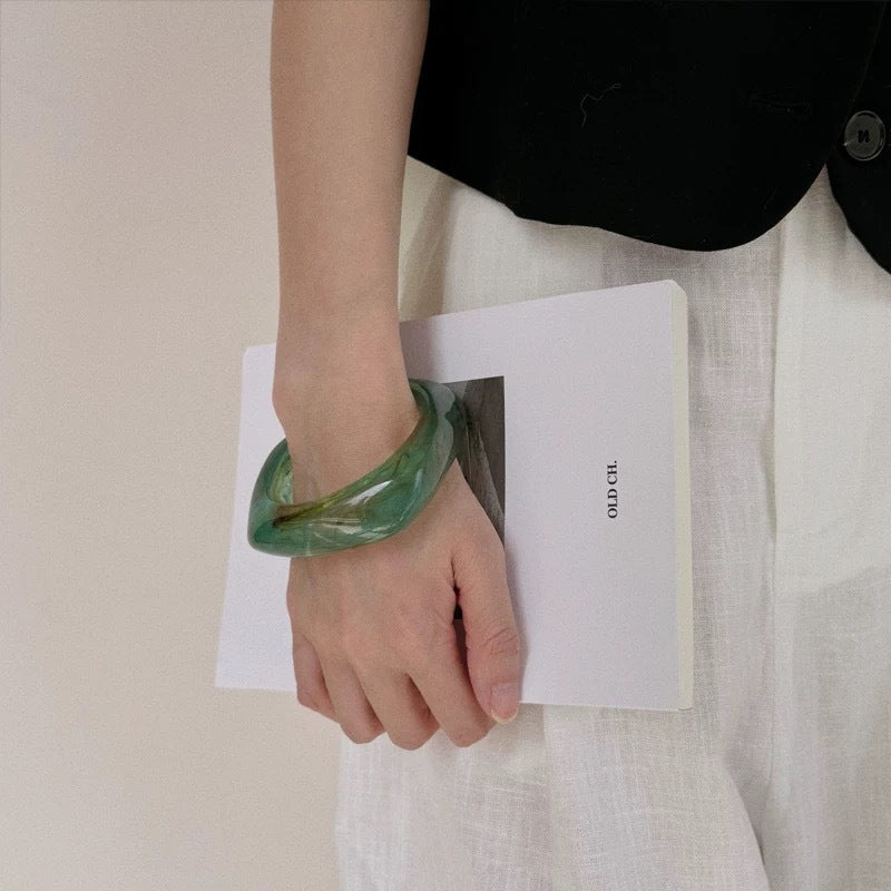 Colorful Irregular Single Acrylic Bracelets