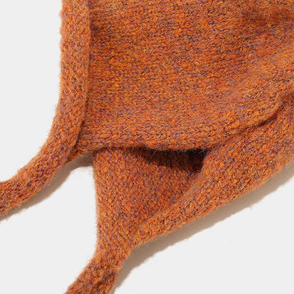 Cute Cat Ear Thermal Knit Beanie Hat