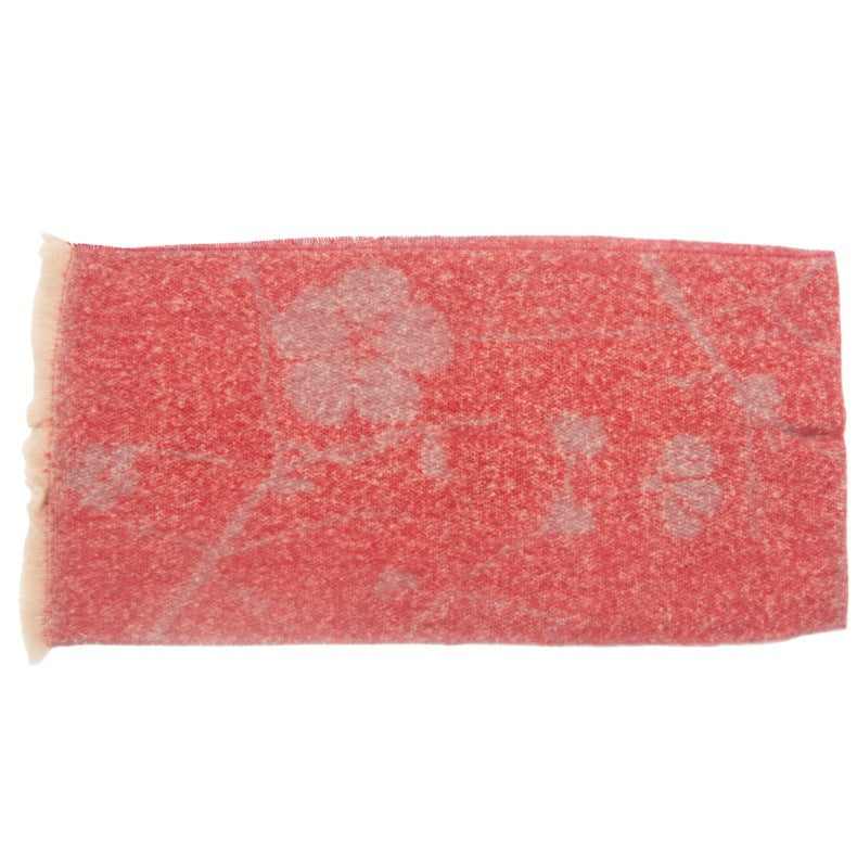 Contrasct Color Floral Print Scarves