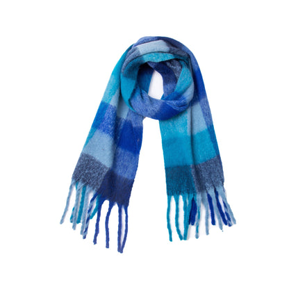 Coloful Plaid Tassel Scarves