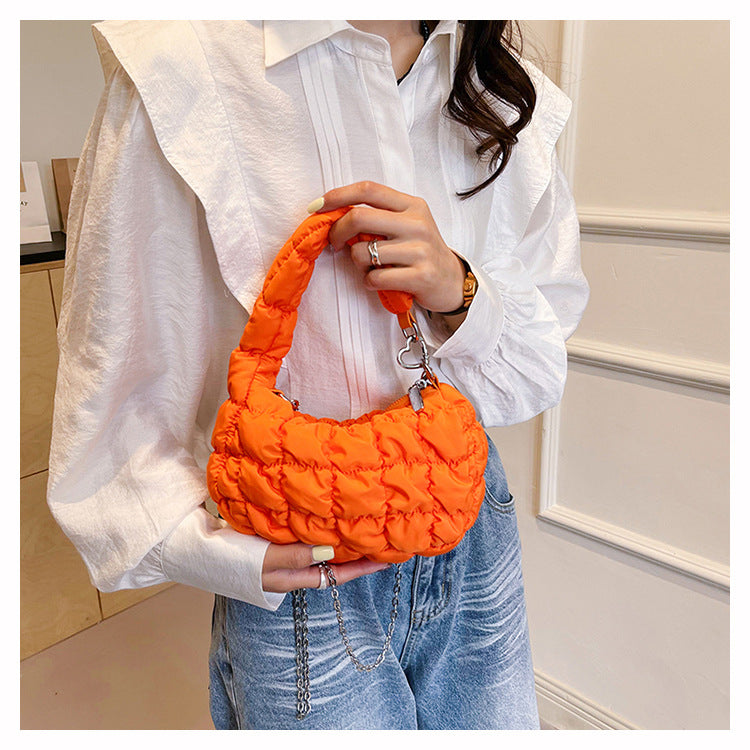 Cute Cloud Puffer Chain Mini Handbag