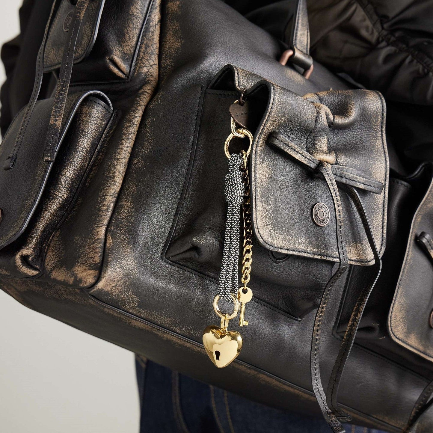 Minimalist Beaded Rope Braided Bag Charm