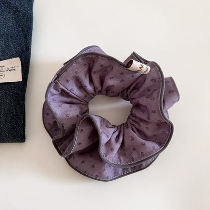 Striped Floral Sweet Scrunchie Hair Tie