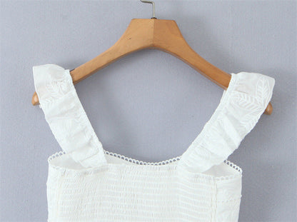 Sexy Embroidered Cami Top and Skirt Set