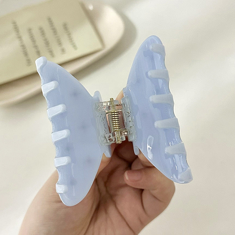 Solid Color Rhinestone Acetate Hair Claw