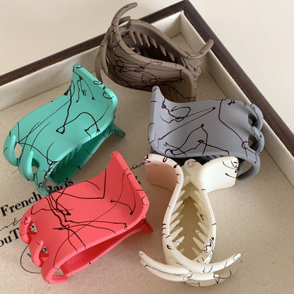 Small Solid Color Claw Clip