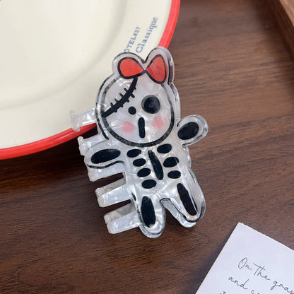 Cute Mini Pumpkin Ghost Halloween Hair Claw