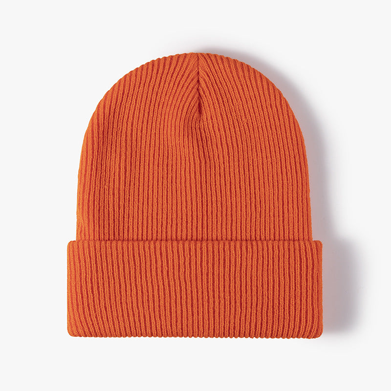 Solid Color Outdoors Thick Knit Beanie