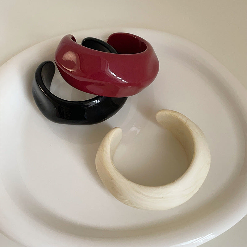 Geometric Irregular Acrylic Open Bracelets