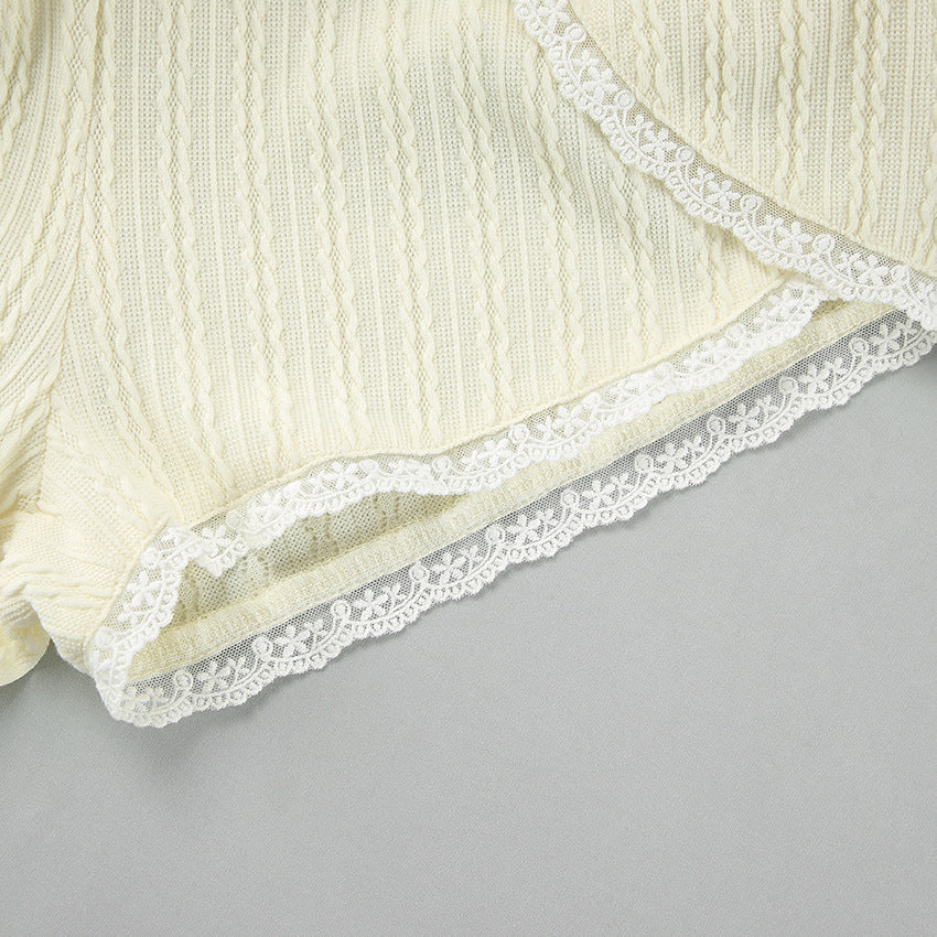 Hellow Lace Flounce Sleepwear Sets