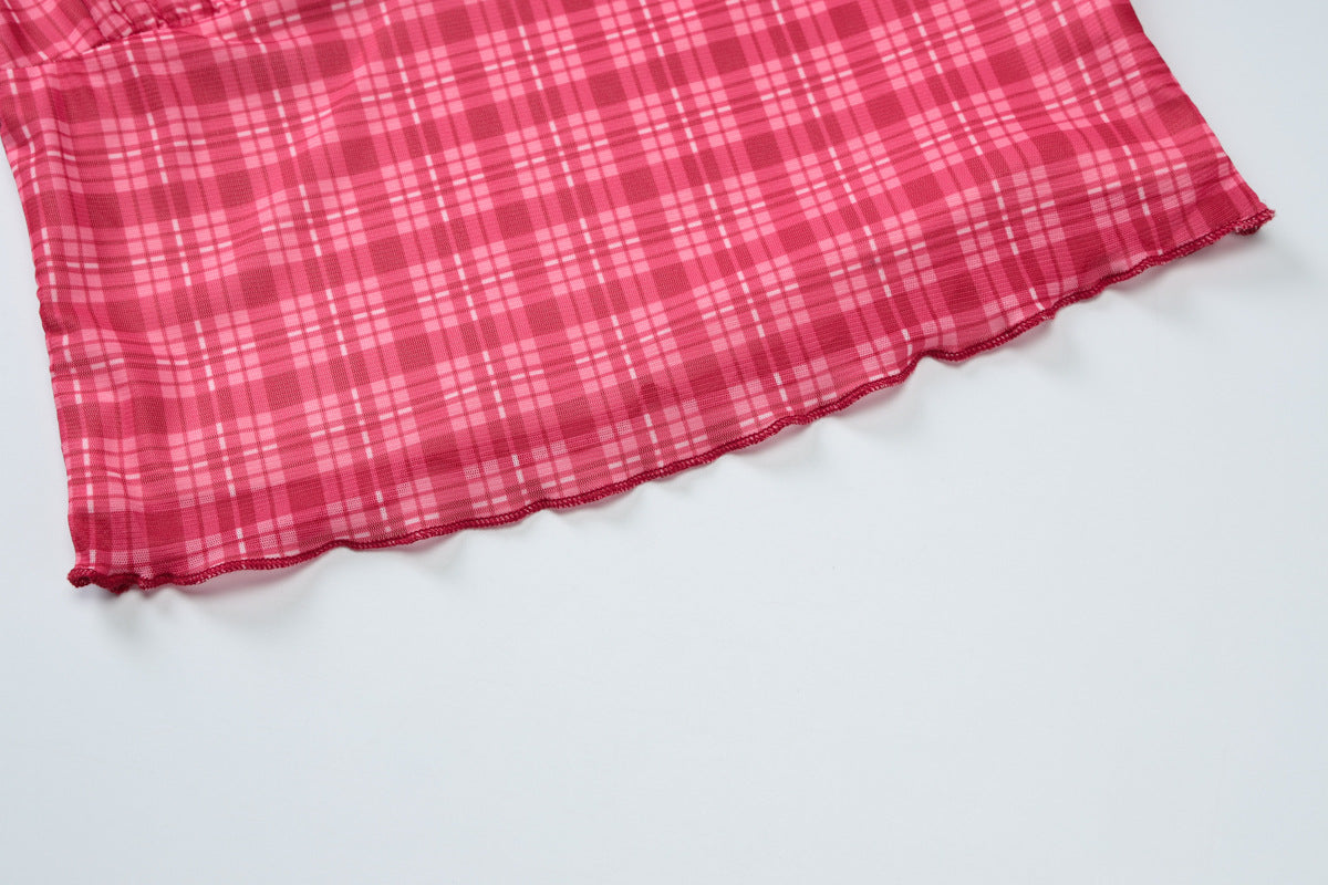 Color Block Pleated Sleeveless Vest Shorts Set