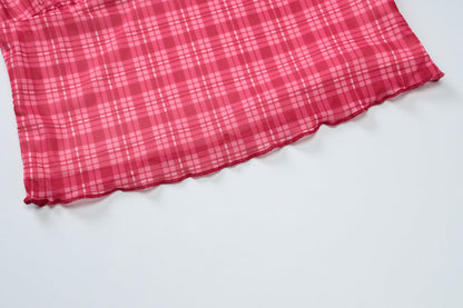 Color Block Pleated Sleeveless Vest Shorts Set