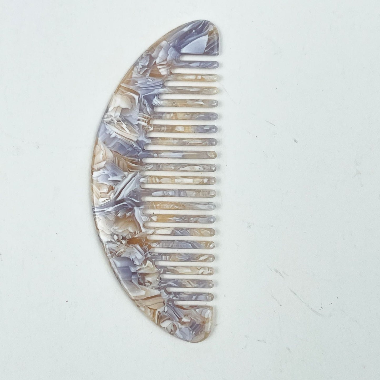 Acrylic Half-Moon Portable Hair Combs