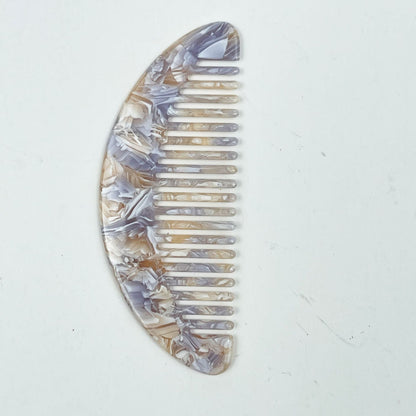 Acrylic Half-Moon Portable Hair Combs